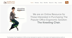 Desktop Screenshot of kneelingofficechairs.com